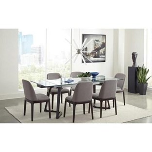 Annapolis 7pc Glass Top Dining Table Set cs105131-S7